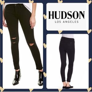 NWT MSRP $198 HUDSON Jeans Natalie Mid Rise Ankle Skinny Jeans